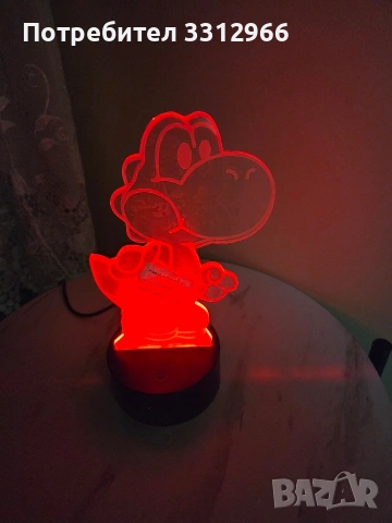 3D LED нощна лампа с герои от Super Mario, снимка 3 - Лед осветление - 54948490