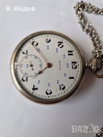 ZENITH, pocket-watch, cal 19N.V. SWISS часовник на 100 години в ТОП съст-е!, снимка 2 - Джобни - 55190244