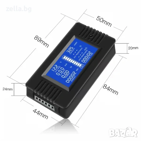 DC соларен електромер 0-200V 100A/300A – LCD волтметър и амперметър за фотоволтаични системи 10258, снимка 10 - Друга електроника - 54661901