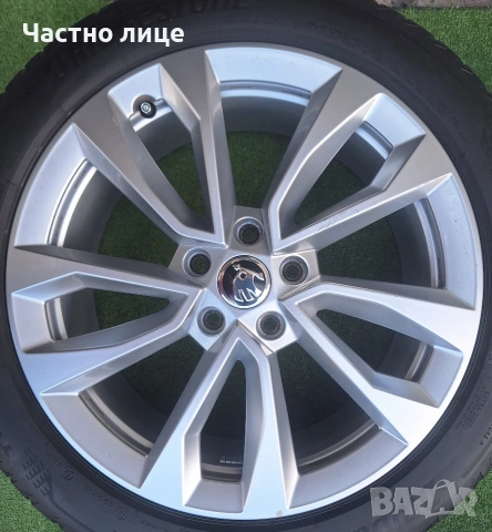 Продавам 4бр оригинални 18-ки джанти за Шкода Карок, Кодиак, Октавия, Супърб , снимка 3 - Гуми и джанти - 54584008