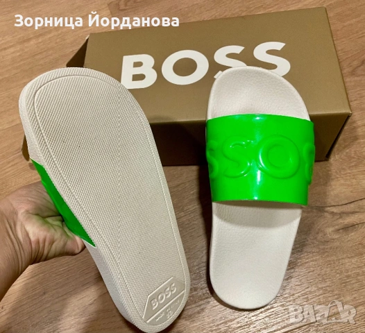 BOSS -дамски чехли, снимка 2 - Чехли - 54477835