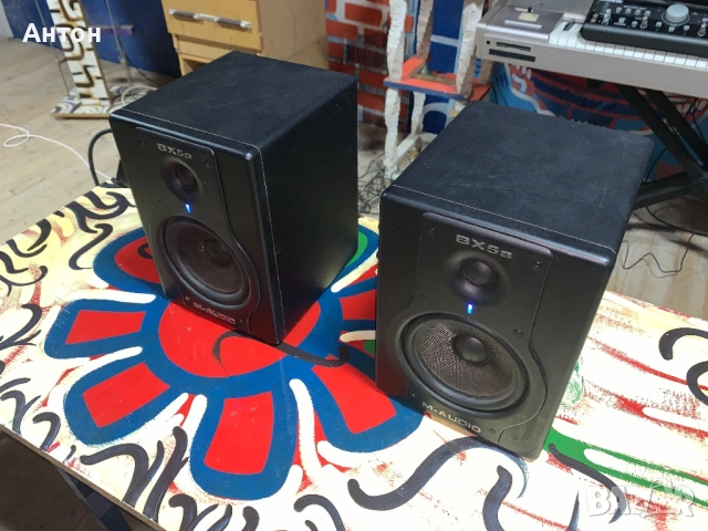 2 x M audio BX5a Deluxe Мониторни Активни Тонколони / Active Speakers, снимка 5 - Тонколони - 54557047