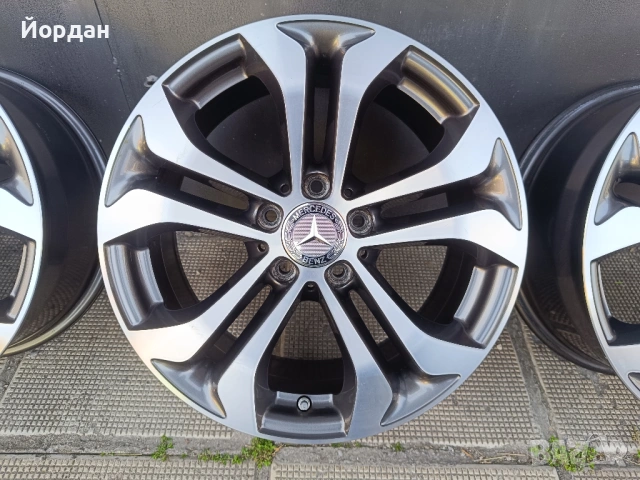 ОРИГИНАЛНИ джанти 17 ' 5x112 МЕРЦЕДЕС / MERCEDES BENZ ET36 7,5J 66,6, снимка 9 - Гуми и джанти - 54200202
