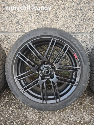 17" оригинални джанти "AEZ", свалени от Mercedes W204, 5х112, /ВАГ/, с датчици за налягане в гумите, снимка 6 - Гуми и джанти - 54990722