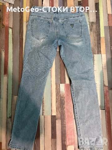 Мъжки дънки Guess Los Angeles – Оригинални, Светъл деним