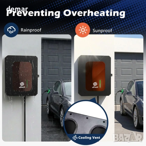 Компактна кутия за външно зарядно устройство Tesla и ChargePoint,черна, снимка 3 - Аксесоари и консумативи - 54632129