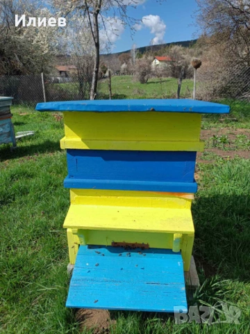 Продавам пчелни семейства в комплект с кошер и магазин