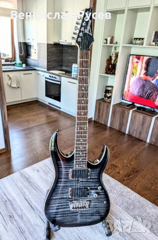 Ibanez RGA42FM Transparent Gray Burst, 2009, Indonesia, снимка 2 - Китари - 55685375