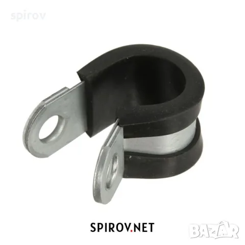 P‑скоба за кабели и маркучи метална с гумена подложка (6–70 mm), снимка 6 - Части - 55701031