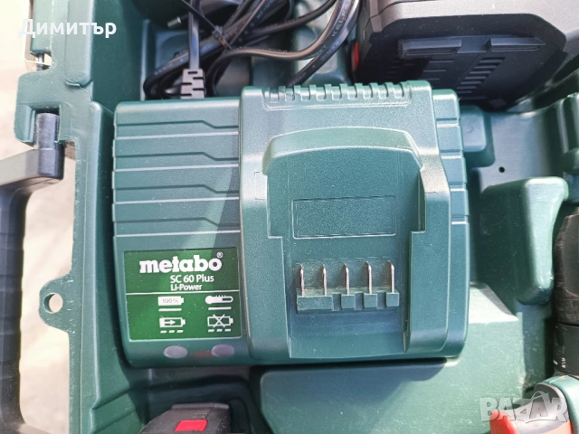 Metabo BS 14.4 винтоверт комплект 2х14.4V 2.0 Ah, снимка 9 - Винтоверти - 54586269