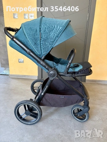  Бебешка количка 2 в 1 KinderKraft - Nea, тъмнозелена, снимка 10 - Детски колички - 54749982