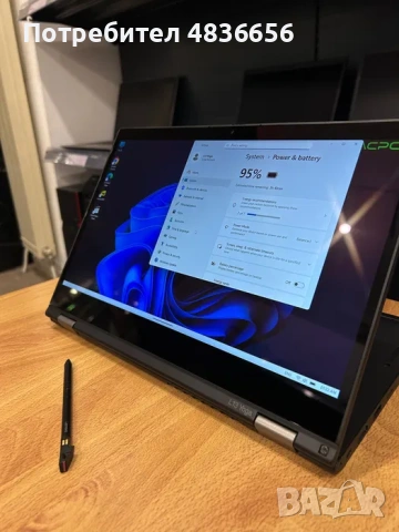 Като нов! Лаптоп Lenovo L13 Yoga i7/16GB RAM/512GB SSD, ТЪЧ, 3 м. гар!, снимка 7 - Лаптопи за работа - 54759824