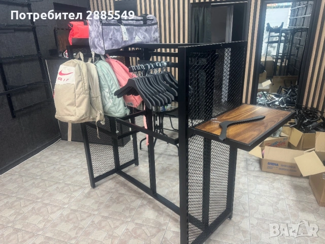 Щендери и оборудване за магазин за дрехи и обувки , снимка 2 - Стелажи и щандове - 54365519