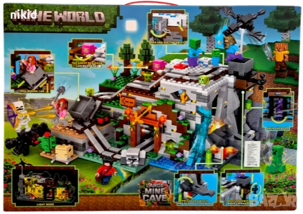 Майнкрафт Minecraft 460 части конструктор лего строител, снимка 3 - Фигурки - 54623646