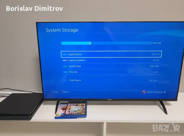 Уникален Playstation 4 Slim, снимка 8 - PlayStation конзоли - 55532366