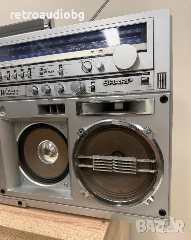 🔈Колекционерски ретро радиокасетофон SHARP GF-767 Z Boombox - профилактиран🔉, снимка 10 - Радиокасетофони, транзистори - 55541044