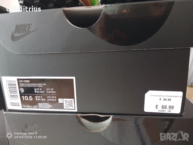 Оригинални маратонки Nike LD - 1000  SP, снимка 2 - Маратонки - 54013330