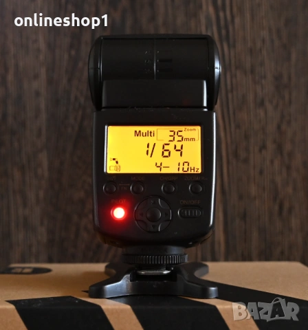 Светкавица Yongnuo Speedlite YN568EX за Nikon (i-TTL, HSS), снимка 2 - Светкавици, студийно осветление - 54866031