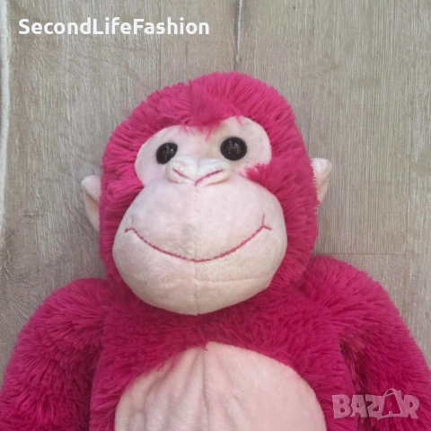 Розова плюшена маймунка с лепящи крака , снимка 5 - Плюшени играчки - 54173211