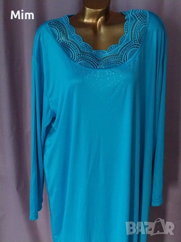 2XL /3XL дълга нощница с дълъг ръкав , снимка 6 - Нощници - 54488962