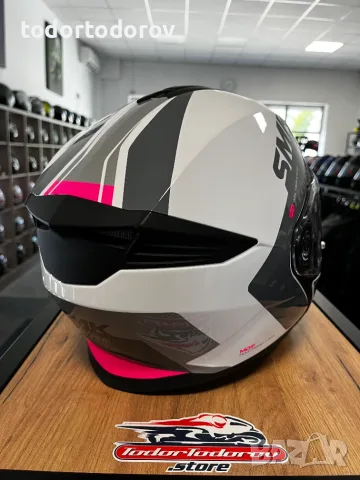 Отваряема мото каска SMK GULLWING Astro Pink/White,XS 53-54,вградени очила 195.39 лв. / 99.90 €, снимка 4 - Аксесоари и консумативи - 55591960