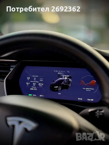 Tesla X 100D Нова батерия, снимка 15 - Автомобили и джипове - 53800437
