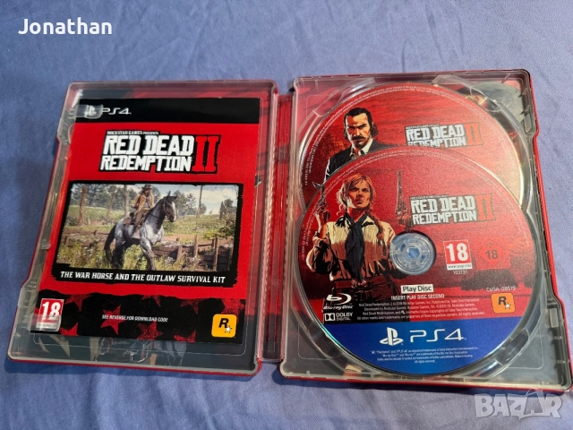 Red Dead Redemption II Steelbook, снимка 3 - Игри за PlayStation - 55468497