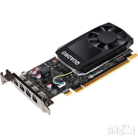 🚀 Професионална видеокарта NVIDIA Quadro P1000 (Low Profile) – Компактна мощ за работна станция, снимка 2 - Видеокарти - 55668067