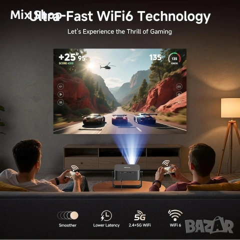 Нов Видеопроектор iSinbox YG381 Smart 4K, 1500 ANSI лумена, Автофокус, Преносим, снимка 7 - Друга електроника - 55130046