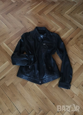 Дамско кожено яке естествена кожа размер S-M , снимка 2 - Якета - 54363663
