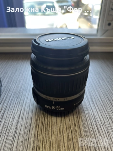 Canon EOS1000D с два обектива, снимка 6 - Фотоапарати - 55478597