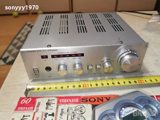 MARS MV-100 HI-FI AMPLIFIER ВНОС GERMANY 1008261012L4, снимка 12 - Ресийвъри, усилватели, смесителни пултове - 55610516