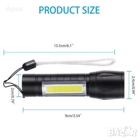 LED Фенер.Фенерче.ЛЕД Лампа.Къмпинг Фенер.Kampig Feneri Fener.Преносим Фенер.ЛЕД Къмпинг Фенери, снимка 6 - Къмпинг осветление - 54010978