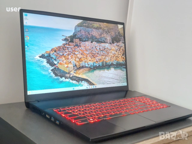 32GB RAM RTX 3060 Core i7-10750H 17.3" FULL HD 144hz IPS геймърски лаптоп MSI GF75 Thin