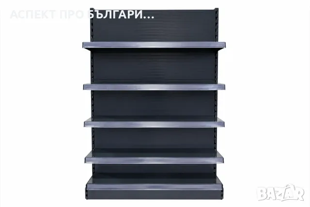 Крайстенен стелаж 30х165,L100,B30/4х30, снимка 3 - Стелажи и щандове - 55655218