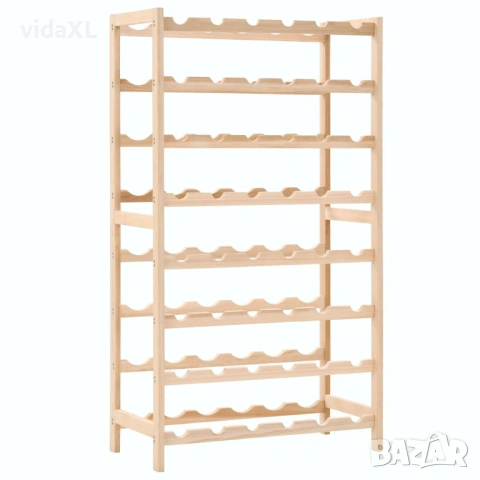 vidaXL Стойка за вино, кедрово дърво, 57,5x28x102 см(SKU:246441)