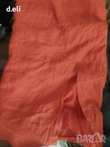 Max Mara. Original Size M 100% Лен Сако и дълга рокля , снимка 2 - Сака - 49841328