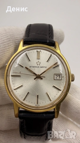 Vintage Eterna-Matic Automatic Date 25 Jewels | Swiss Made, снимка 3 - Мъжки - 55278228