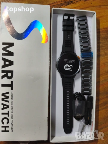 Чисто нов Унисекс Военен Смарт Часовник Smart Watch AK90 – Тактически, Вграден Фенер, 1000mAh Бат., снимка 2 - Водоустойчиви - 54829626