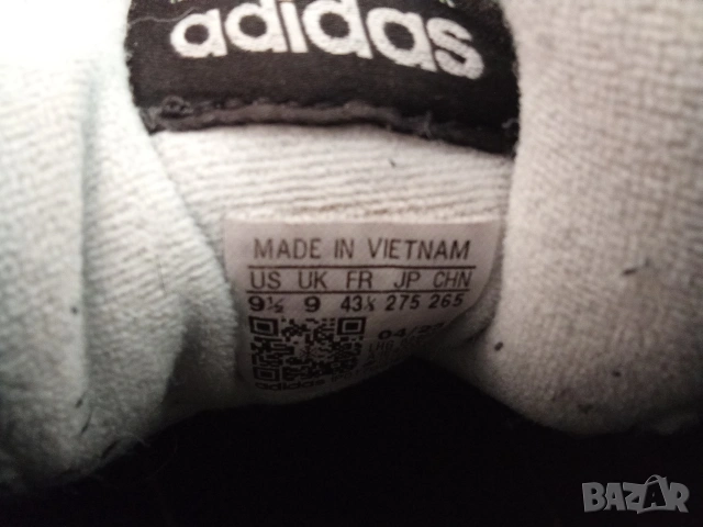 43 1/3 ADIDAS Midcity Low Мъжки кецове маратонки черни бели, снимка 4 - Кецове - 54074880