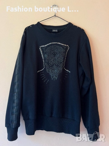 Черна дамска блуза 100% памук размер М на марката Marvel с “Черната пантера” направена от капси 🖤