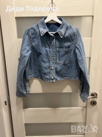 Късо дамско дънково яке Zara (Размер S) / Дънкова риза
