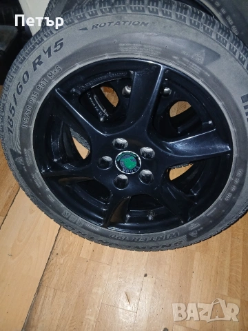 5×100 57.1ц.о. с гуми 185 60 15 шкода , снимка 12 - Гуми и джанти - 54045645