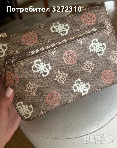 Дамска чанта Guess Eliette HWPS93 15210 бежова, снимка 11 - Чанти - 55381792