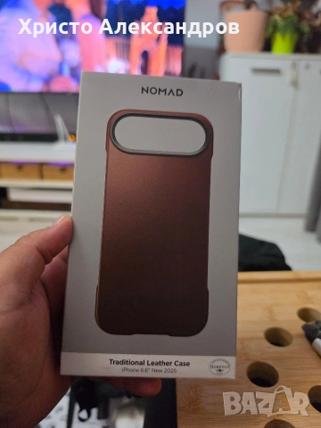Употребяван кожен кейс NOMAD Traditional Leather Case за iPhone Air - Естествена кожа #61