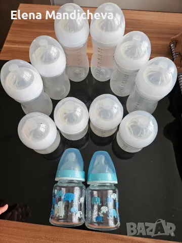 Шишета за хранене мляко Philips Avent Natural за новородени 0+ и комплект четки за почистване , снимка 7 - Прибори, съдове, шишета и биберони - 55601465