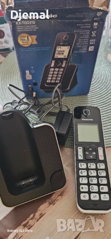 Безжичен телефон Panasonic KX-TGD310FR, черен, снимка 3 - Други - 54167669