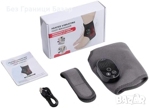 Нов Безжичен загряващ масажор за глезен 6 нива 3000mAh гривна ходило 3 режима, снимка 8 - Масажори - 54489162