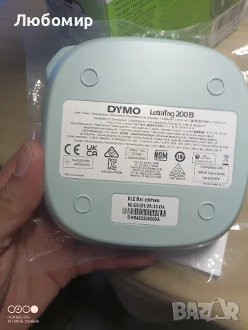 DYMO LetraTag 200B Bluetooth етикетиращ принтер, компактен етикетен принтер, свързва , снимка 8 - Друго търговско оборудване - 55494575
