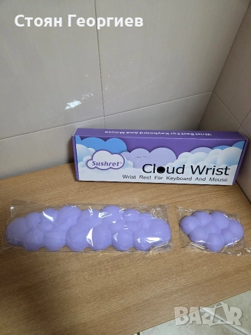 Комплект подложки за китки Sushret Cloud Wrist Rest за клавиатура и мишка.